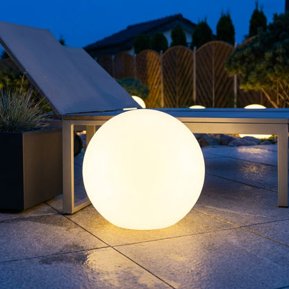 LumiGlobe Spherical LED Garden Light — Color-Changing Wireless