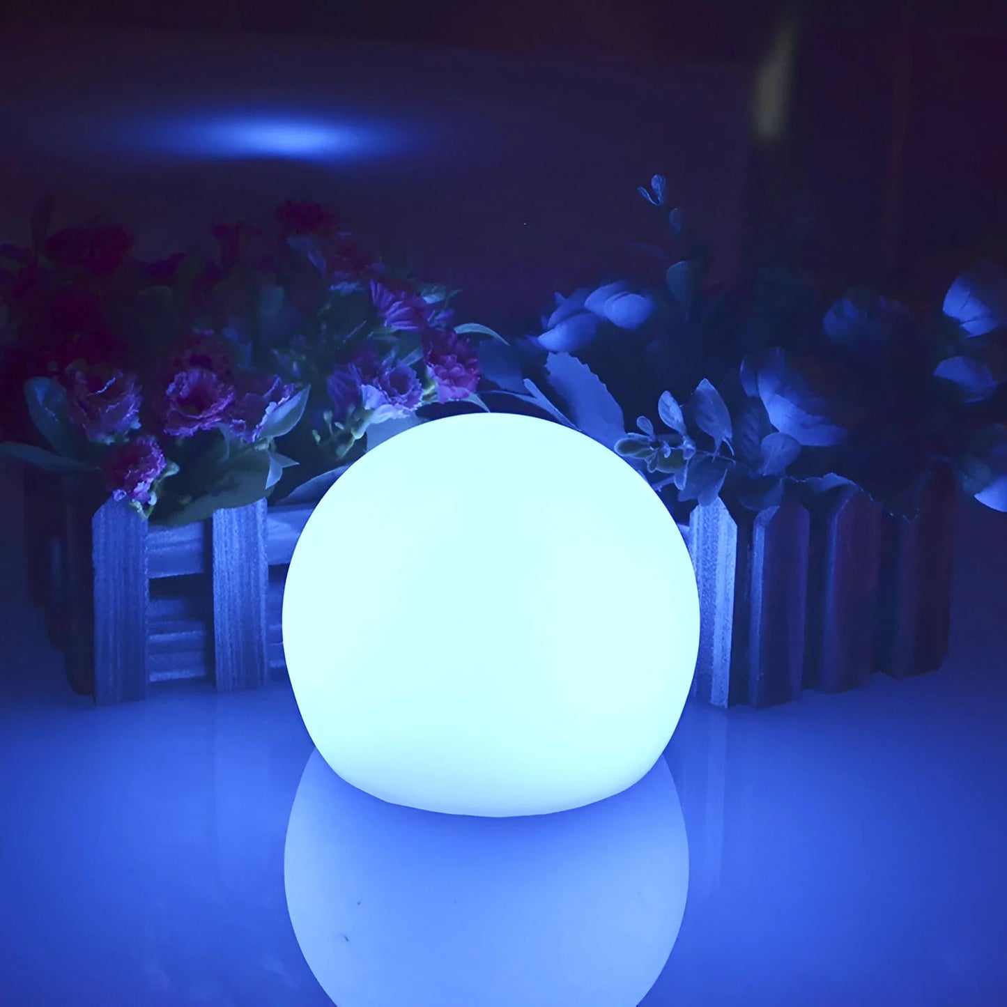 LumiGlobe Spherical LED Garden Light — Wireless & Weatherproof 6
