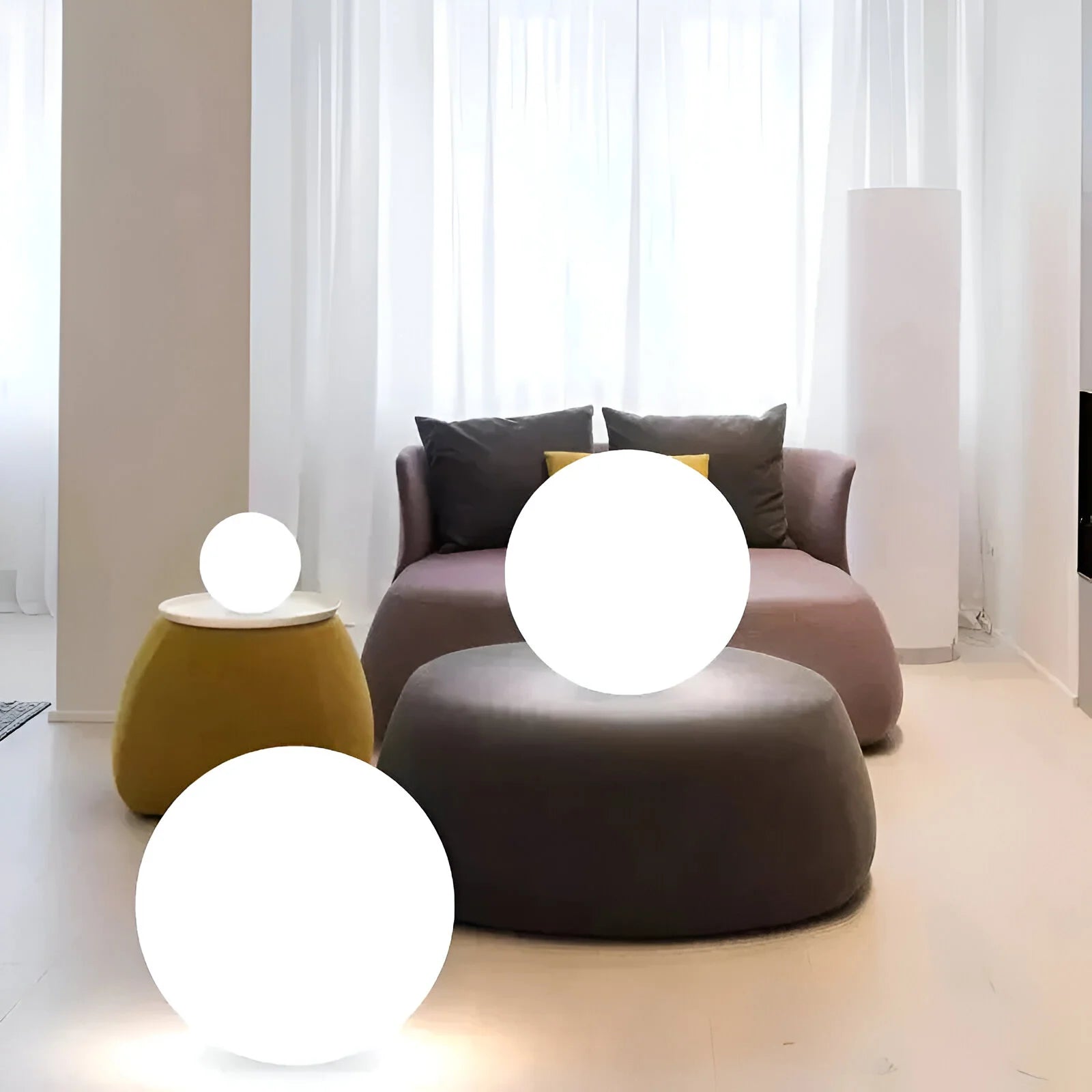 LumiGlobe Spherical LED Garden Light — Wireless & Weatherproof 8