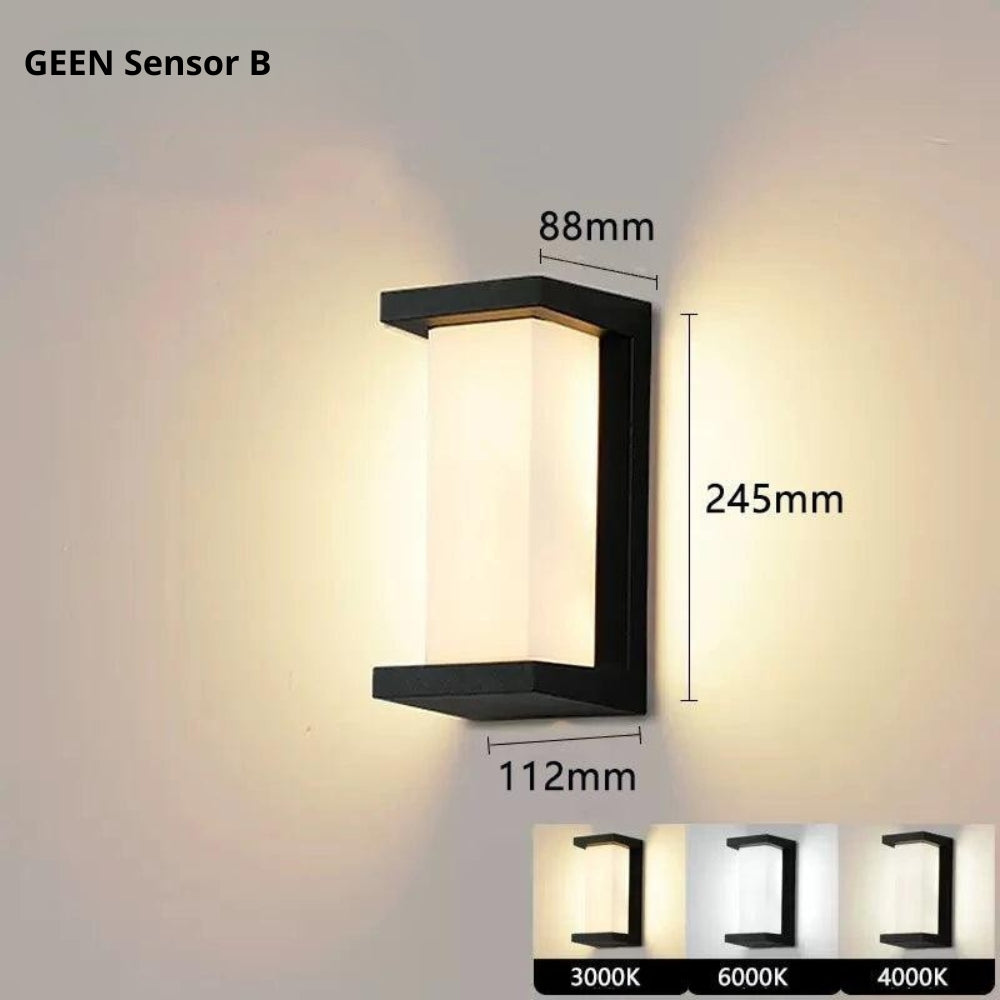 LumiGlow Smart Outdoor Wall Lamp with Motion Sensor 4