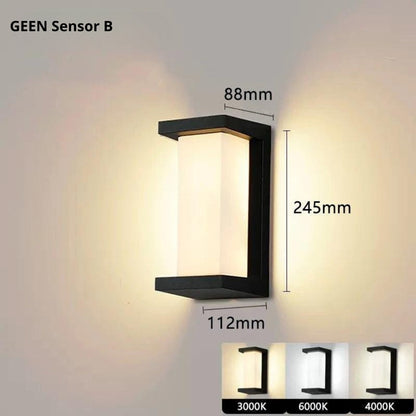 LumiGlow Smart Outdoor Wall Lamp with Motion Sensor 4
