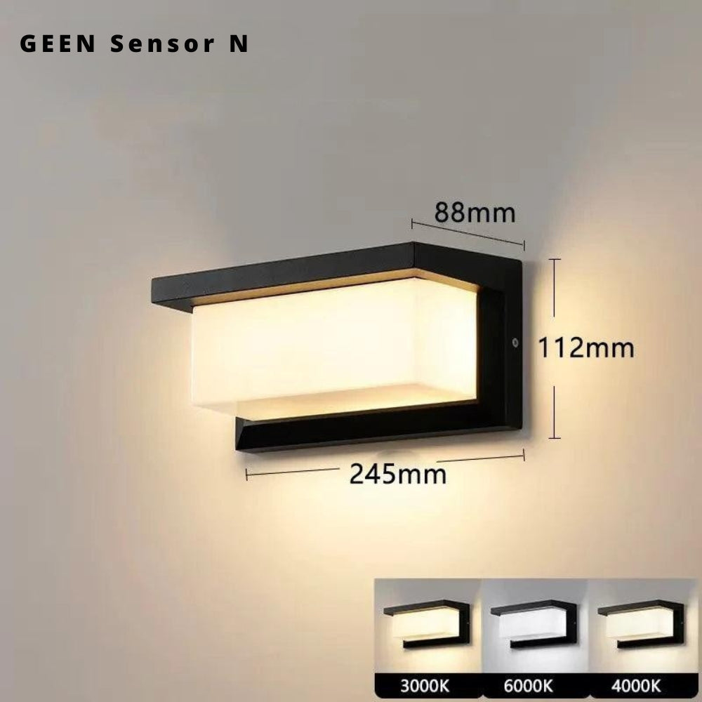 LumiGlow Smart Outdoor Wall Lamp with Motion Sensor 8