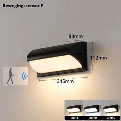 LumiGlow Smart Outdoor Wall Lamp with Motion Sensor 9