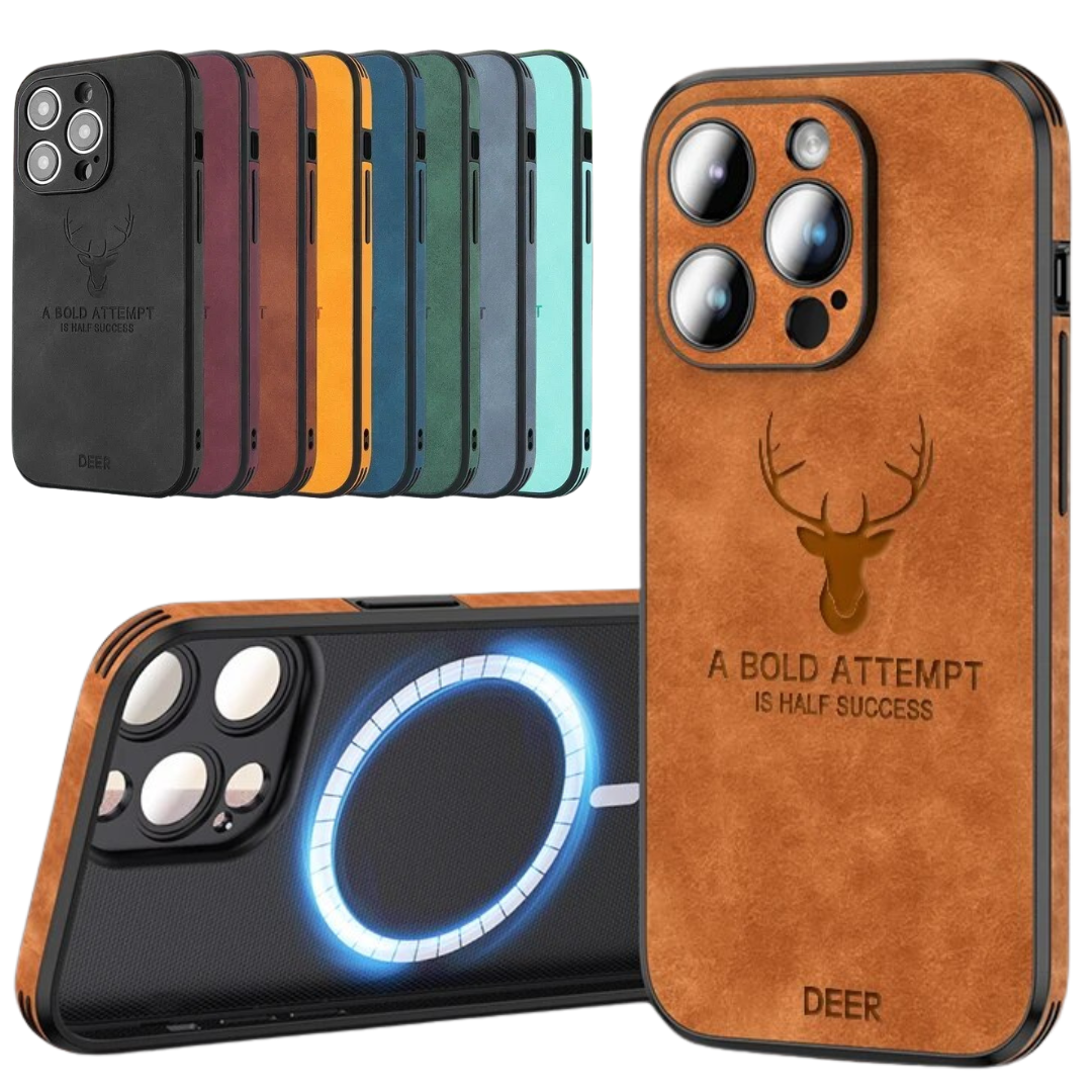 Genuine Leather iPhone Case — Slim & Shockproof Design 12