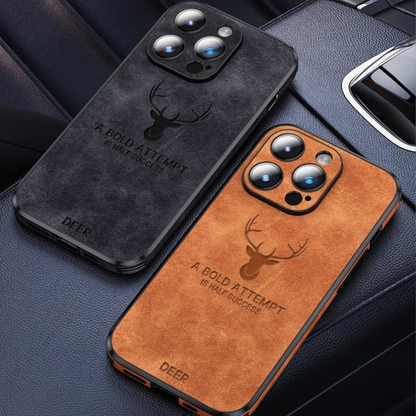 Genuine Leather iPhone Case — Slim & Shockproof Design 15