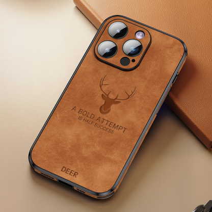 Genuine Leather iPhone Case — Slim & Shockproof Design 17