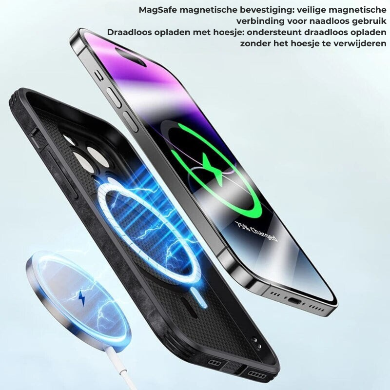 Genuine Leather iPhone Case — Slim & Shockproof Design 28