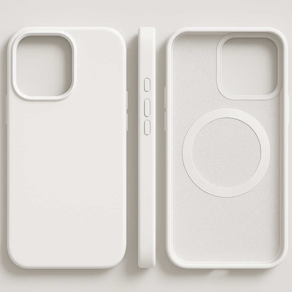 Magnetic Silicone iPhone Case — MagSafe Slim & Soft Design 12