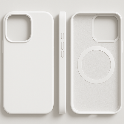 Magnetic Silicone iPhone Case — MagSafe Slim & Soft Design 12