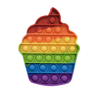 Squishy Push Pop Fidget Toy — Silicone Sensory Bubble 12