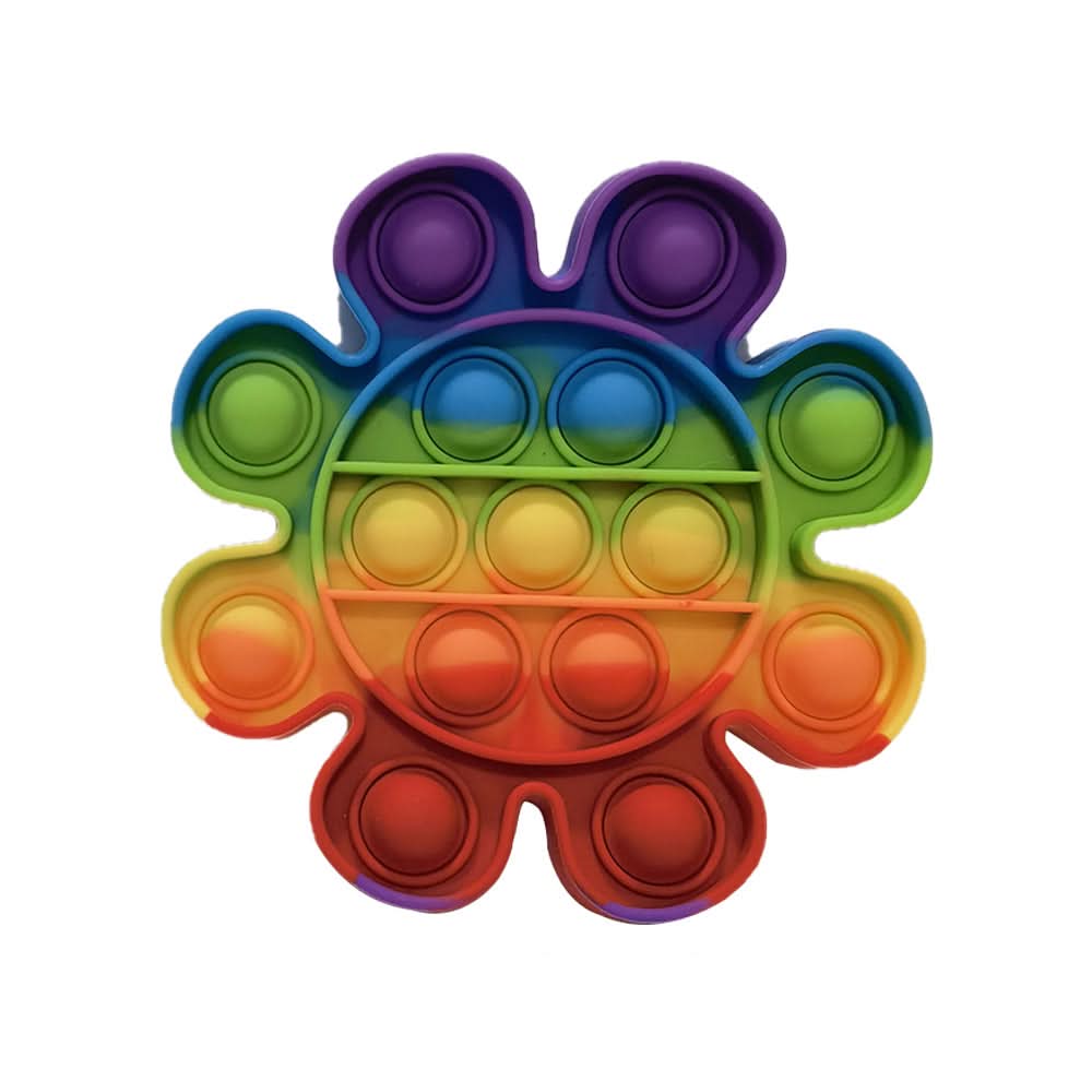 Squishy Push Pop Fidget Toy — Silicone Sensory Bubble 24