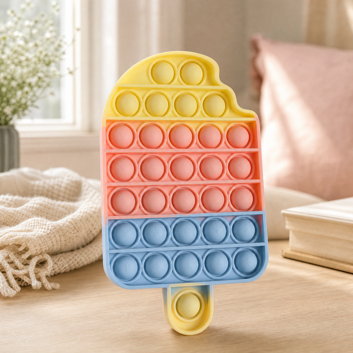 Squishy Push Pop Fidget Toy — Silicone Sensory Bubble 1