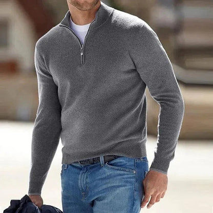 Men's Cashmere Jumper Long Sleeve — Soft Regular Fit Sweater 3