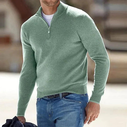 Men's Cashmere Jumper Long Sleeve — Soft Regular Fit Sweater 5