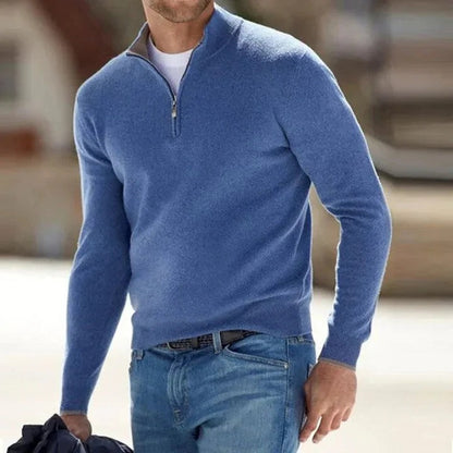 Men's Cashmere Jumper Long Sleeve — Soft Regular Fit Sweater 6