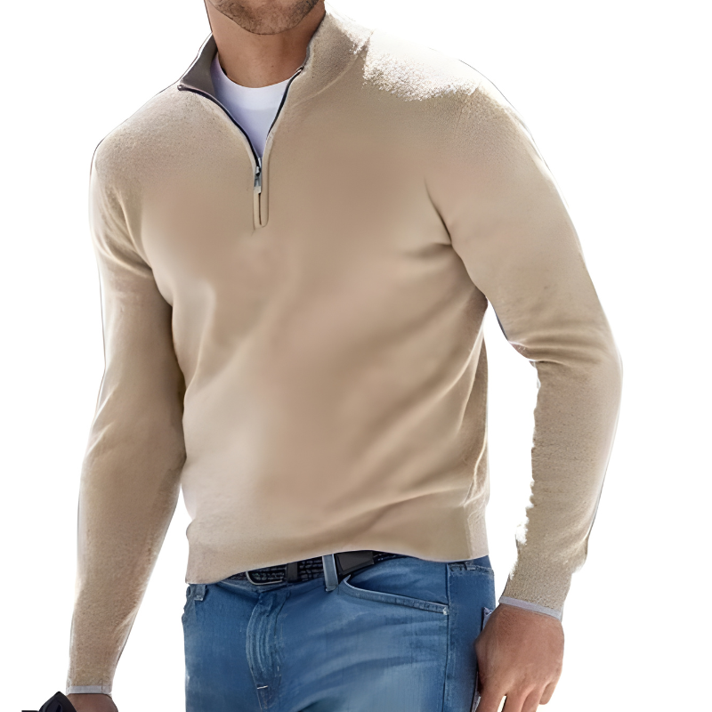 Men's Cashmere Jumper Long Sleeve — Soft Regular Fit Sweater 8
