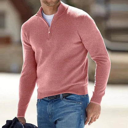 Men's Cashmere Jumper Long Sleeve — Soft Regular Fit Sweater 1
