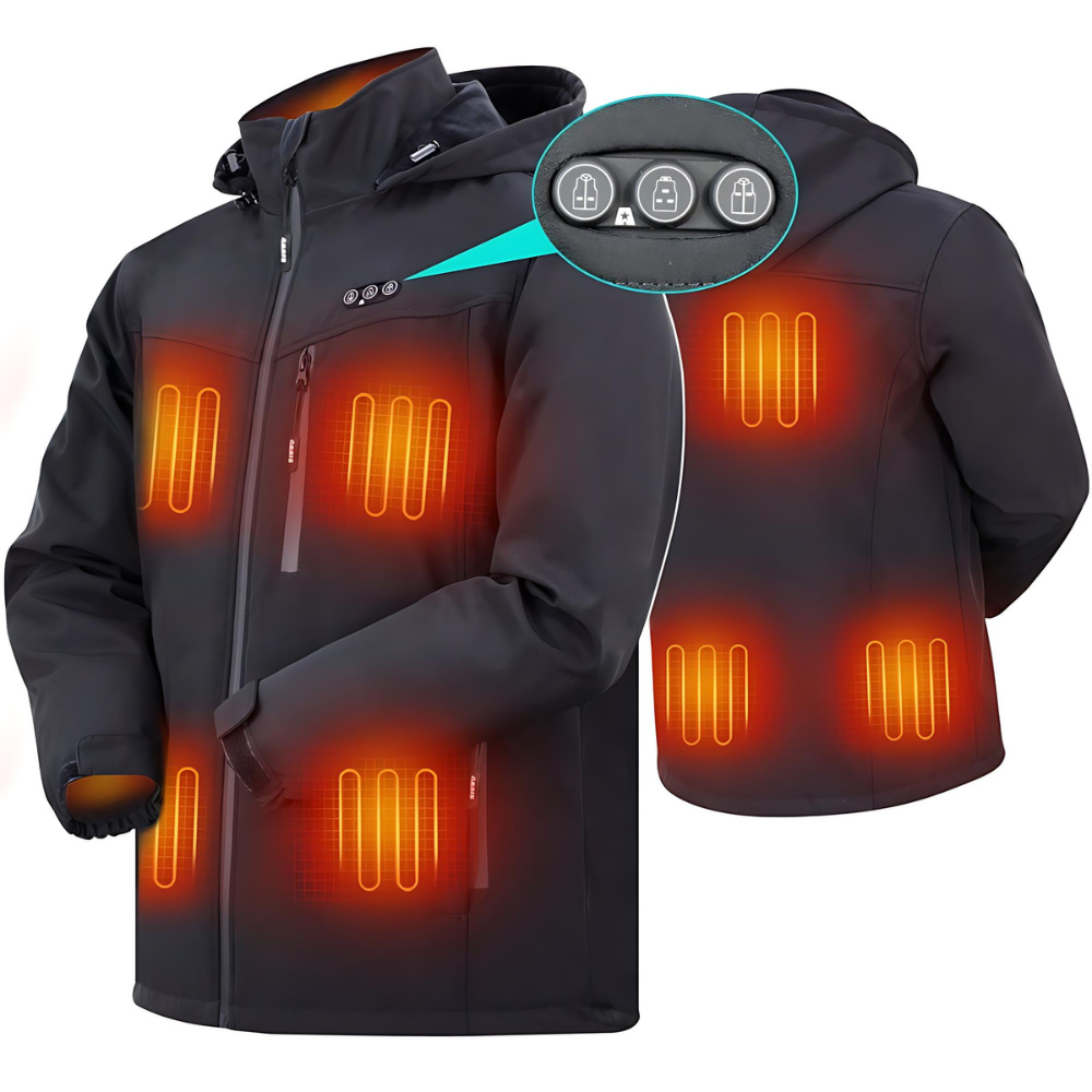 Men's Heated Jacket — 8-Zone Rechargeable Winter Coat 4