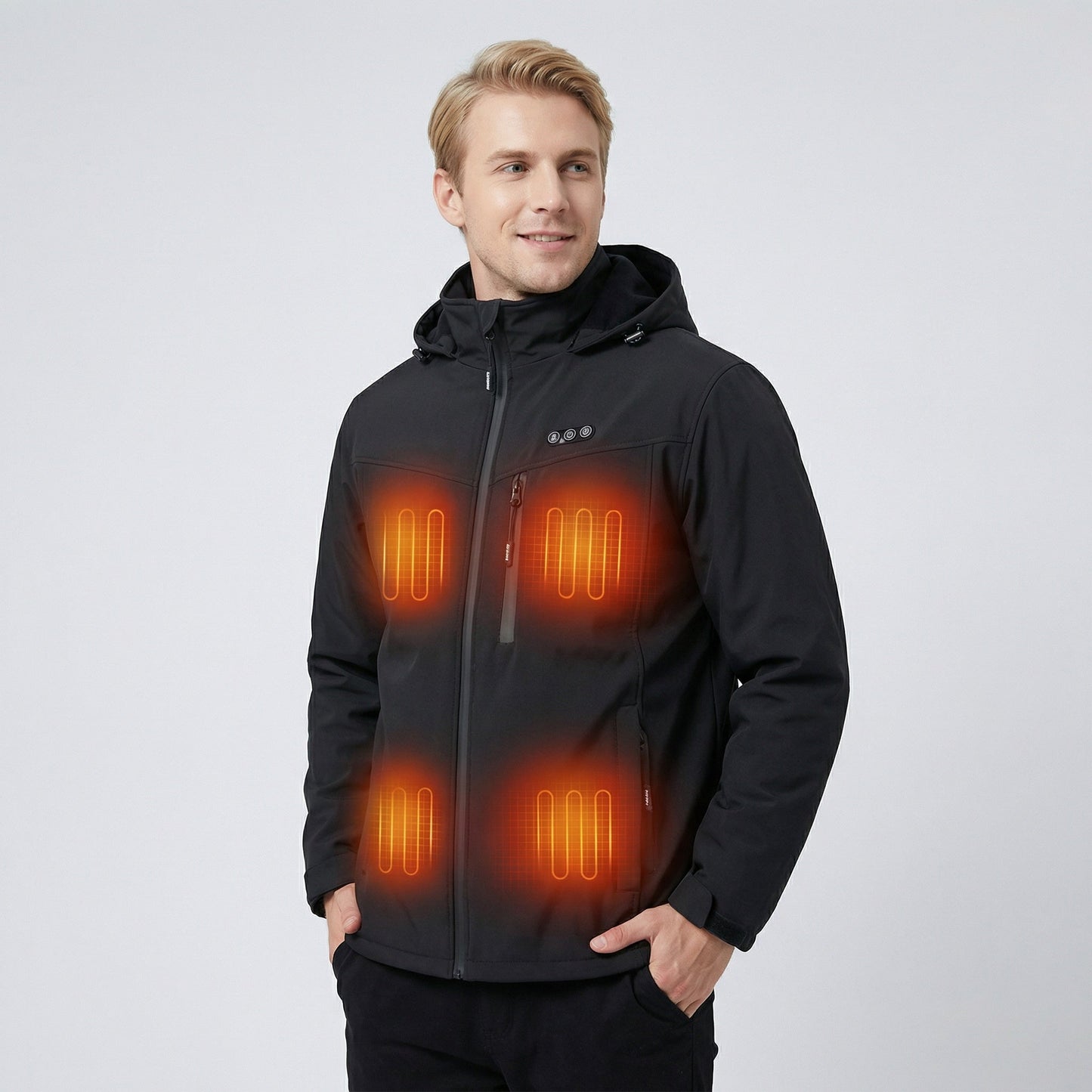 Men's Heated Jacket — 8-Zone Rechargeable Winter Coat 1