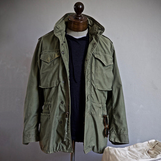 Men's Vintage Military Jacket with Hidden Hood | S–5XL 1
