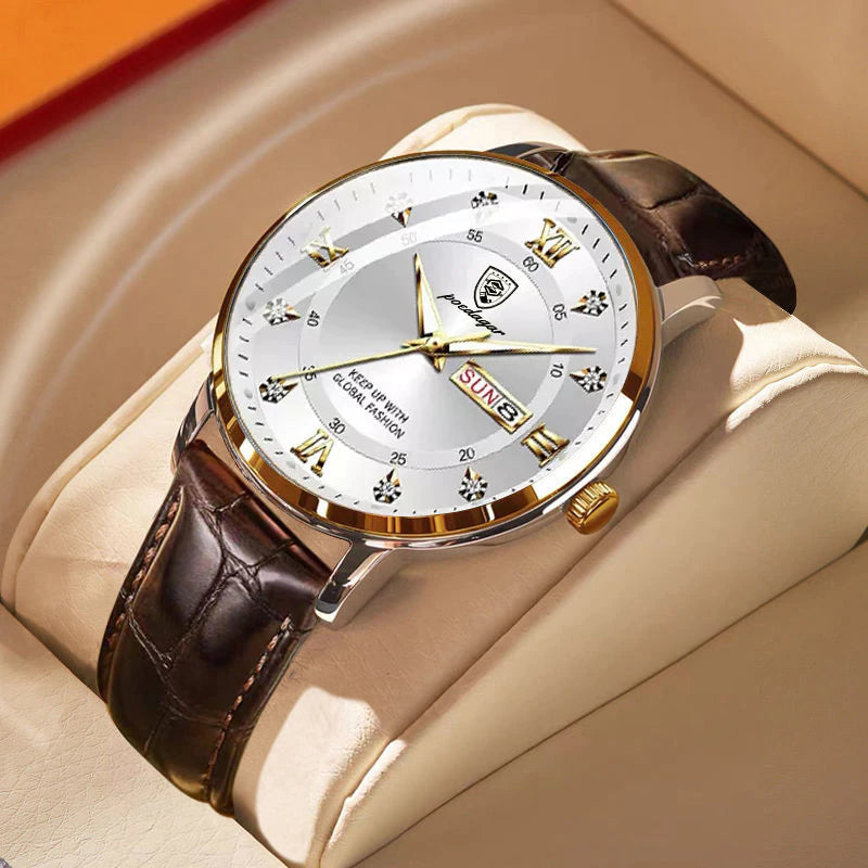 Men's Waterproof Luminous Watch — Stainless Steel Quartz 3