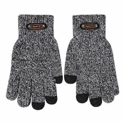 Men's Knit Winter Gloves with Touchscreen Fingertips 7