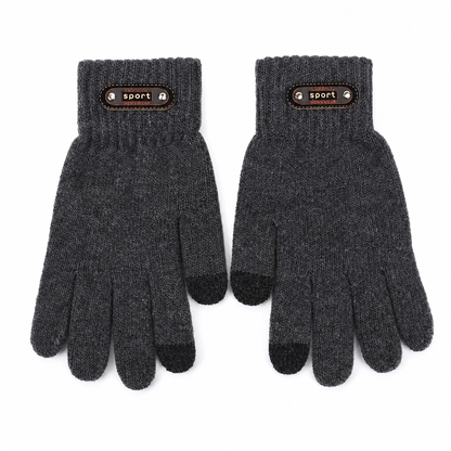 Men's Knit Winter Gloves with Touchscreen Fingertips 8
