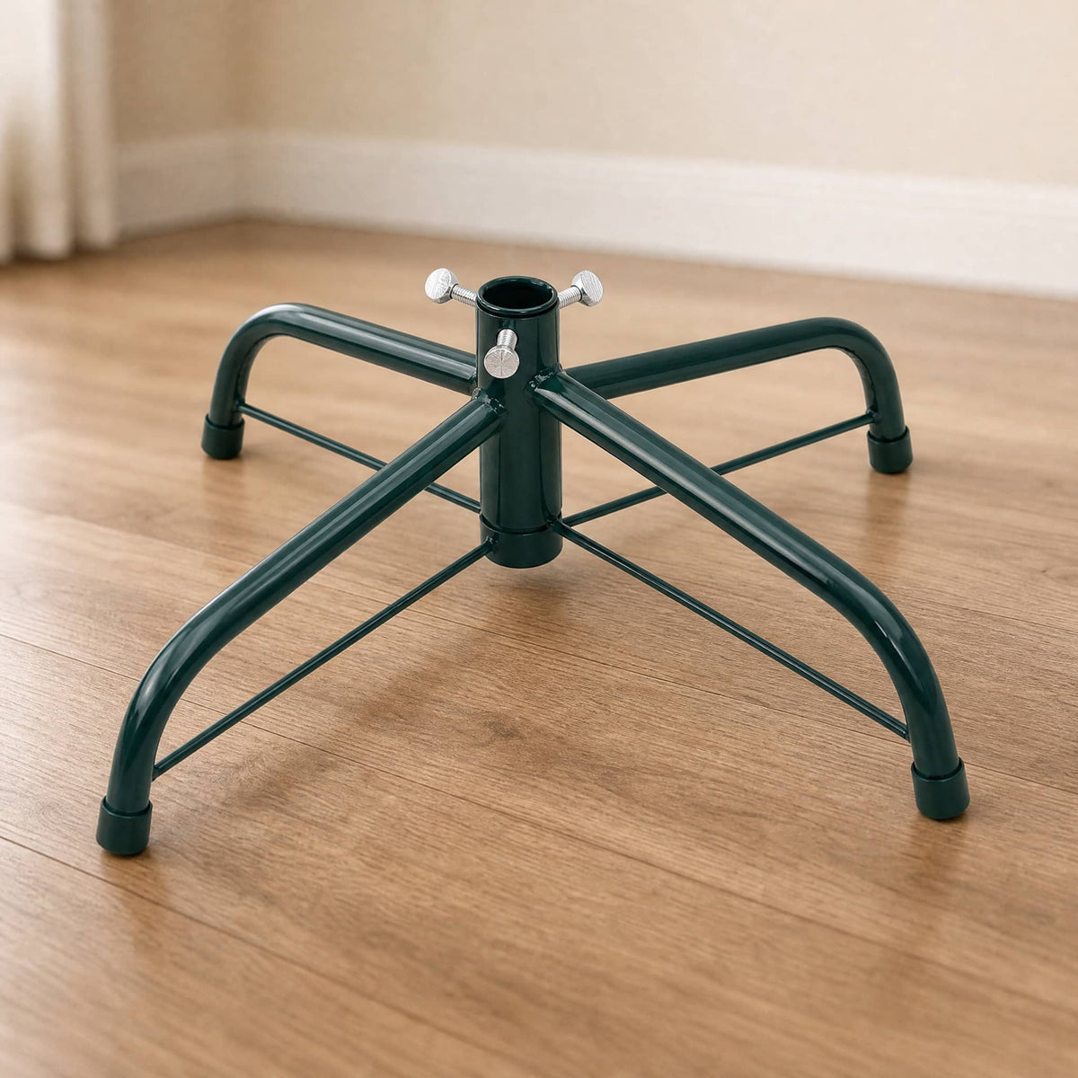 Metal Cross Christmas Tree Stand — Wing Nut Fixing, 30–60 cm 1