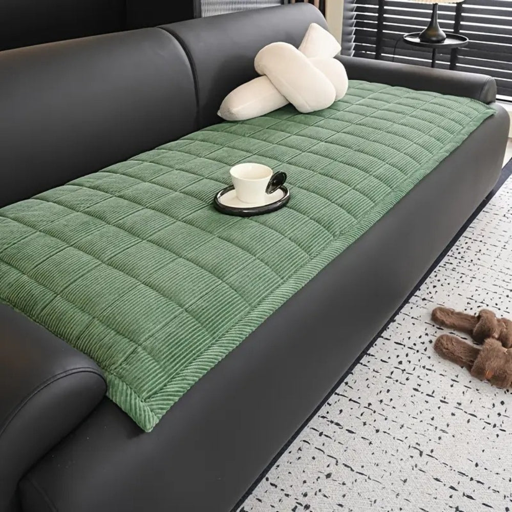 Metro Line Quilted Couch Cover — Non-Slip Sofa Protector 3