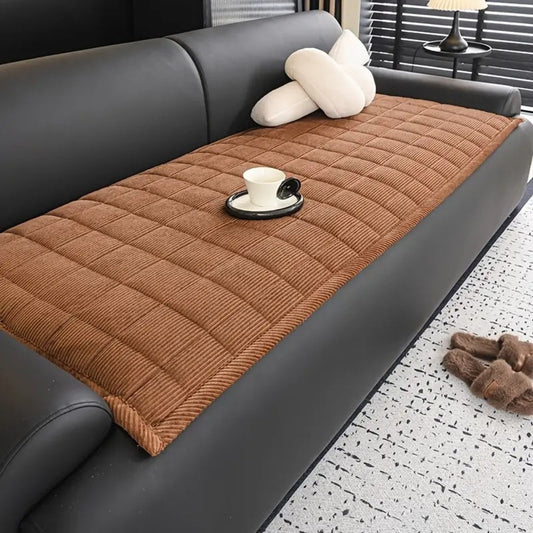 Metro Line Quilted Couch Cover — Non-Slip Sofa Protector 1