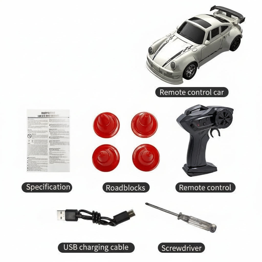 RC Car MICRODRIFT 1:64 Scale Drift Car with Remote Control 12