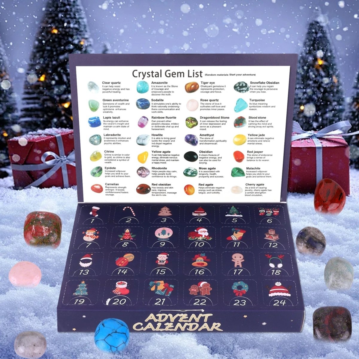 MINERKIDS 2025 Gemstone Excavation Advent Calendar — 24 Real Stones 4