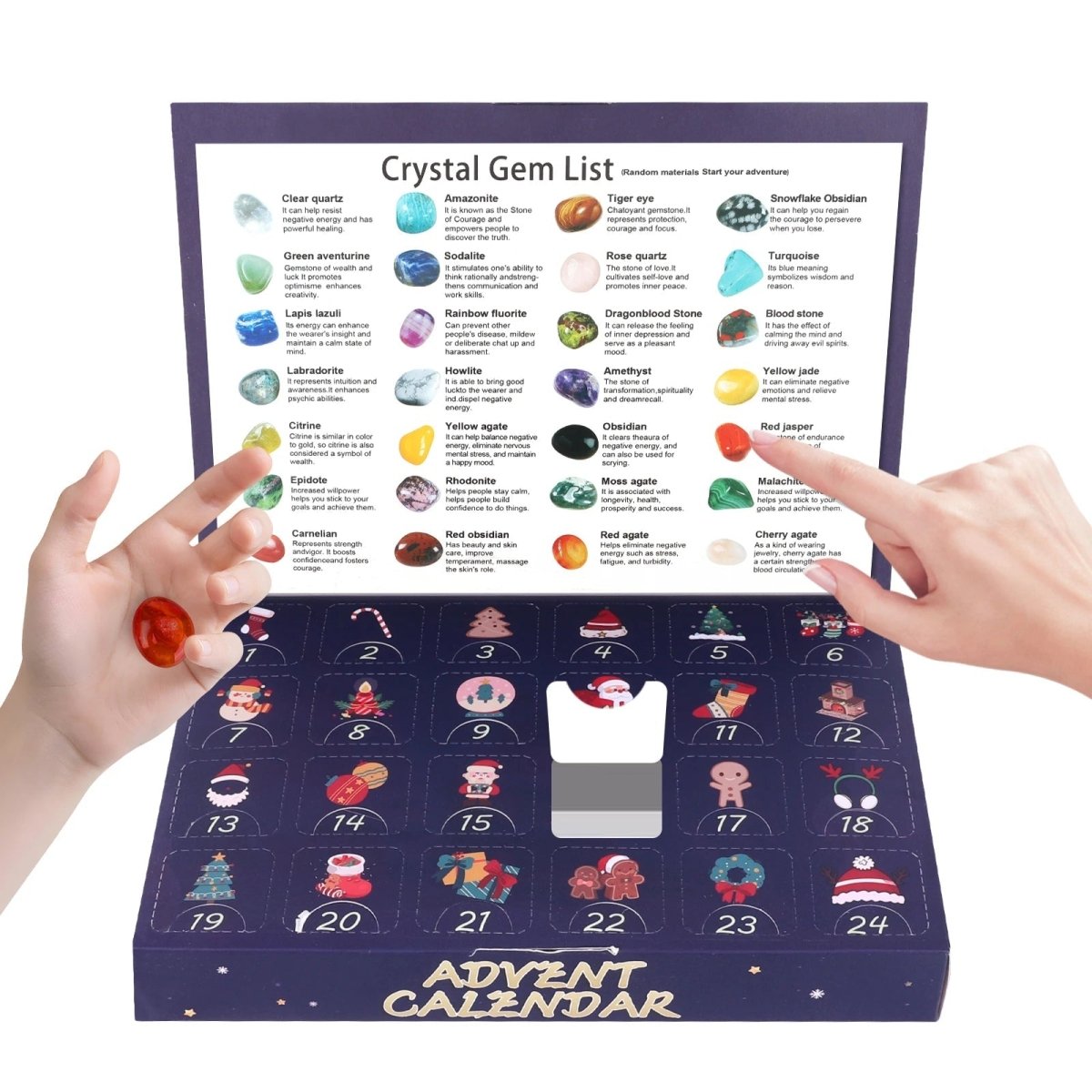 MINERKIDS 2025 Gemstone Excavation Advent Calendar — 24 Real Stones 8