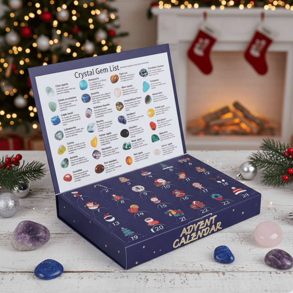 MINERKIDS 2025 Gemstone Excavation Advent Calendar — 24 Real Stones 1