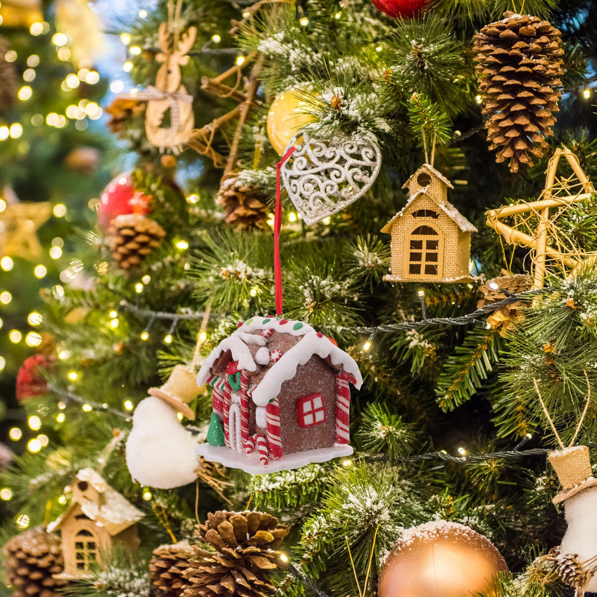 Mini Christmas Gingerbread House — Hand-Painted Resin Figurine 3