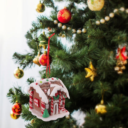 Mini Christmas Gingerbread House — Hand-Painted Resin Figurine 1