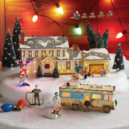 Miniature Christmas House Desktop Decor — Resin Holiday Figurine 1