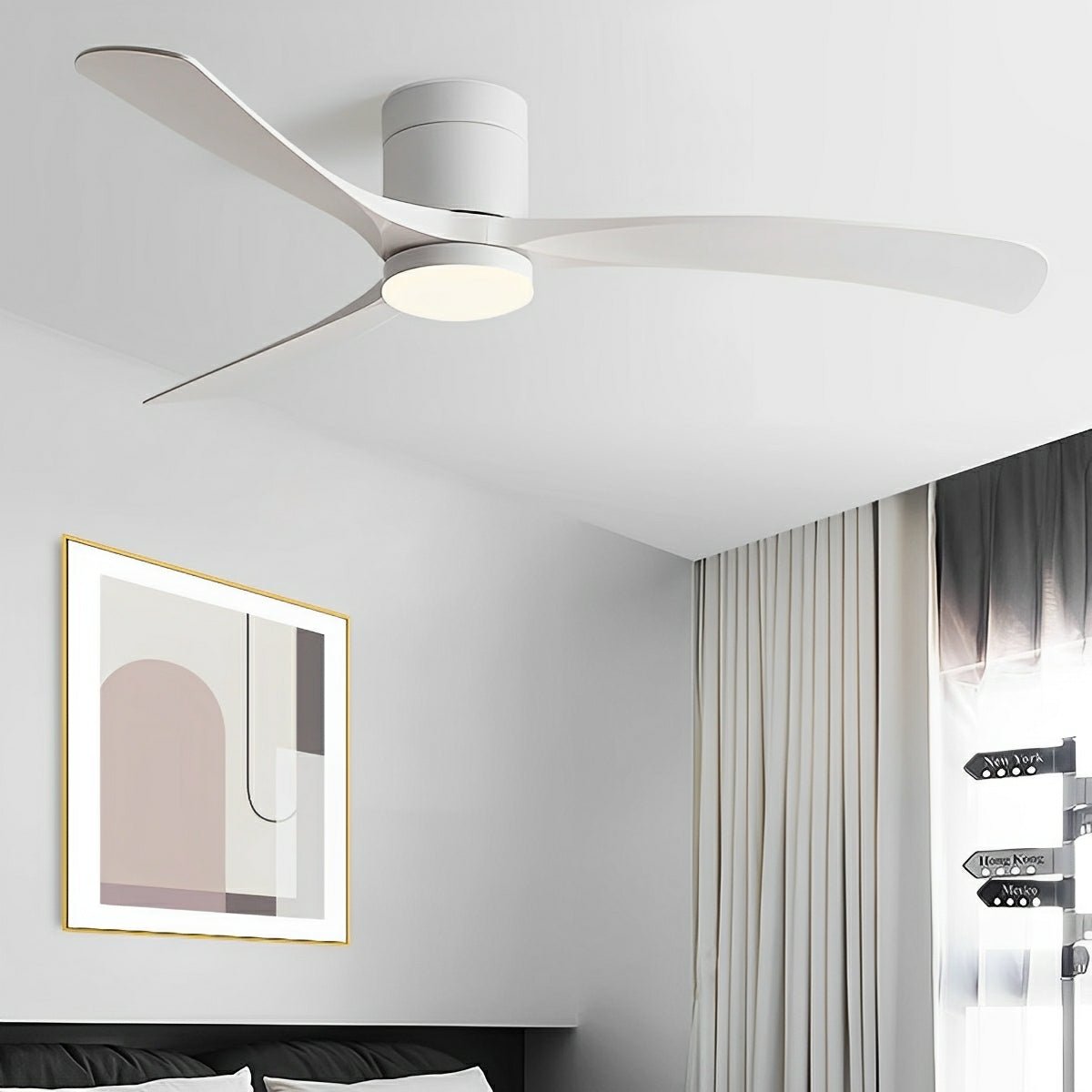 Modern Ceiling Fan with LED Light — 6 Speeds, Ultra-Quiet 2