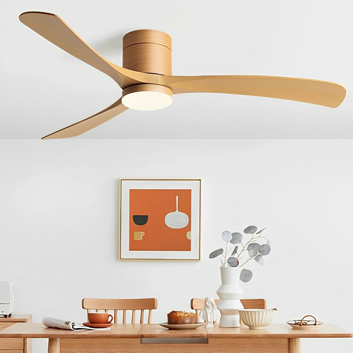 Modern Ceiling Fan with LED Light — 6 Speeds, Ultra-Quiet 3