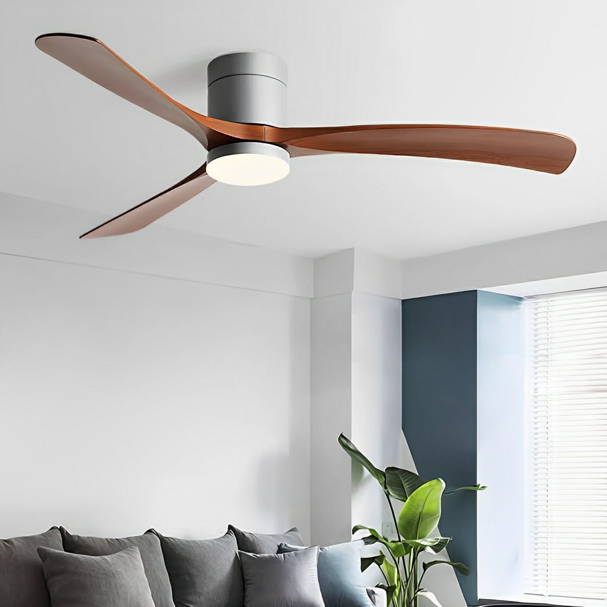 Modern Ceiling Fan with LED Light — 6 Speeds, Ultra-Quiet 5