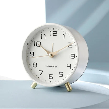 Modern Scandinavian Silent Table Clock — Sweep Movement 2