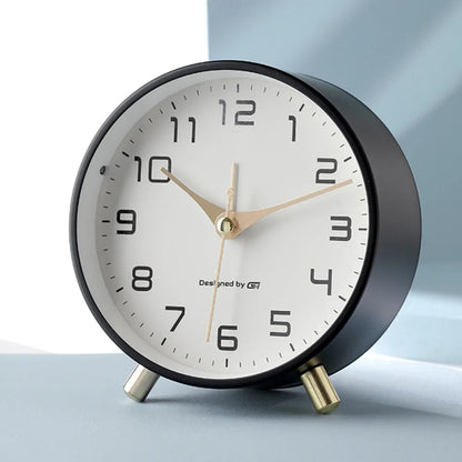 Modern Scandinavian Silent Table Clock — Sweep Movement 8