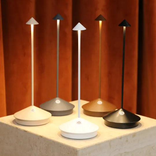 Modern Slim Wireless LED Table Lamp — Dimmable USB Rechargeable 15