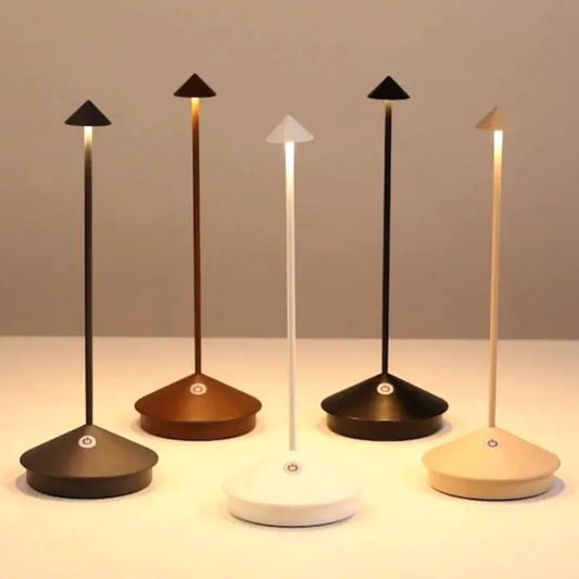 Modern Slim Wireless LED Table Lamp — Dimmable USB Rechargeable 1