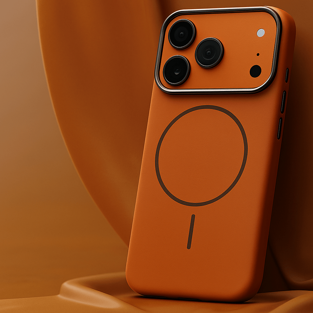 Montara Leather iPhone Case — Elephant Pattern & MagSafe 4