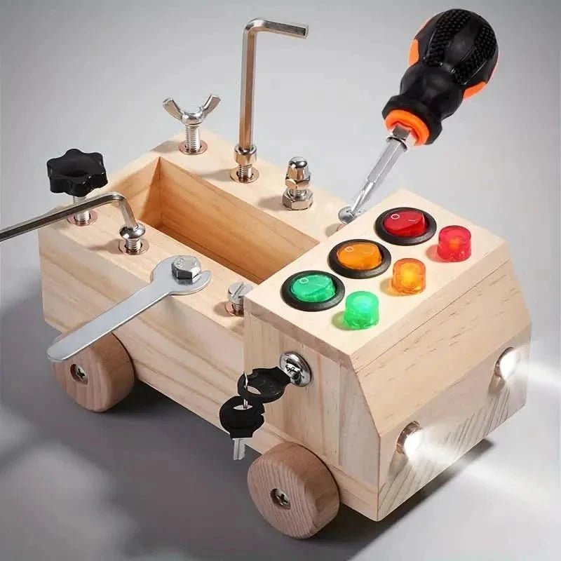 Busy Board Wooden Educational Toy — Montiflex for Kids 3+ 2