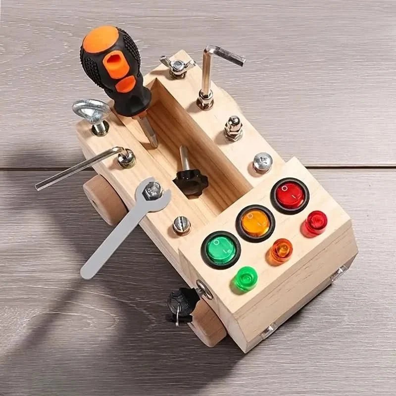 Busy Board Wooden Educational Toy — Montiflex for Kids 3+ 3