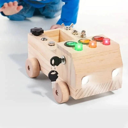 Busy Board Wooden Educational Toy — Montiflex for Kids 3+ 5