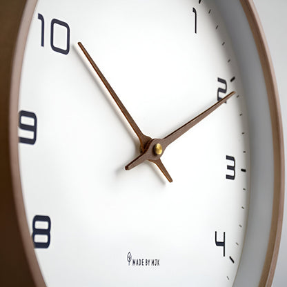 Nordic Wall Clock — Silent Quartz & Natural Wood Frame 30cm 4