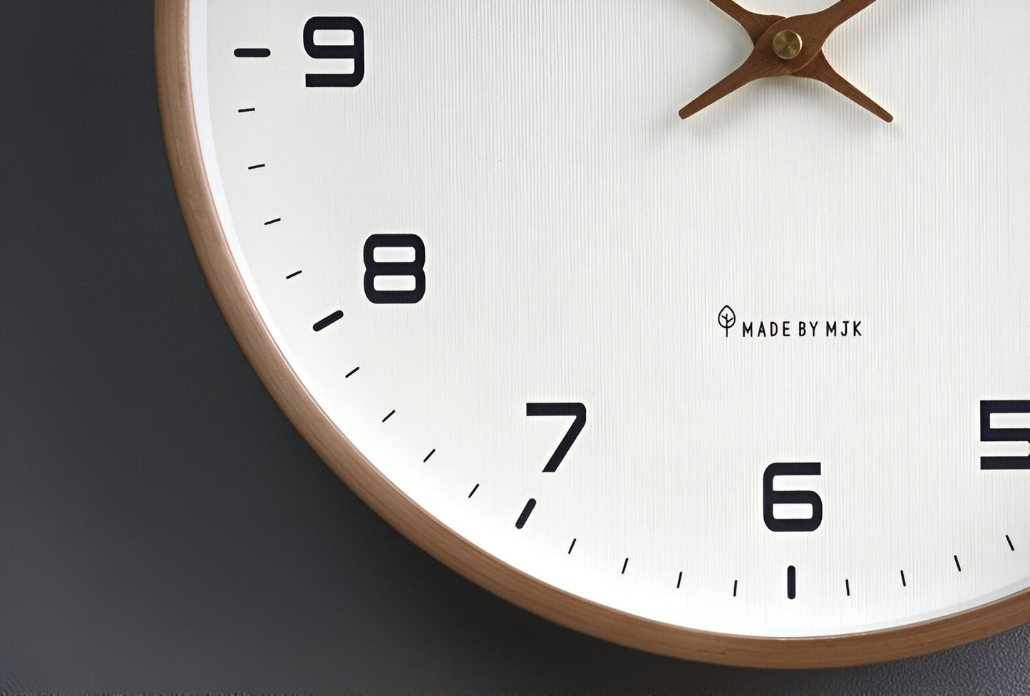 Nordic Wall Clock — Silent Quartz & Natural Wood Frame 30cm 7